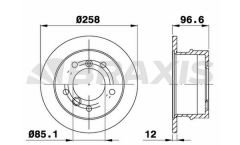 Braxis ARKA FREN AYNASI LT 28 35 46 2.5 / 2.8 / 96>03 SPRINTER 901 902 903 904 96>06