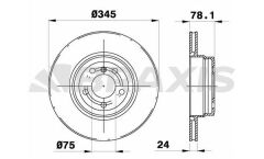 Braxis FREN DISKI ARKA BMW E70 F15 E71 F16