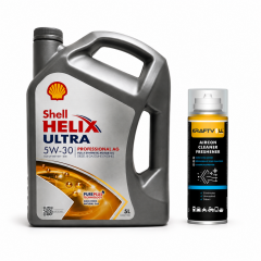 SHELL HELİX ULTRA PRO AG 5W-30 5 Litre + Klima Bombası 200 ml