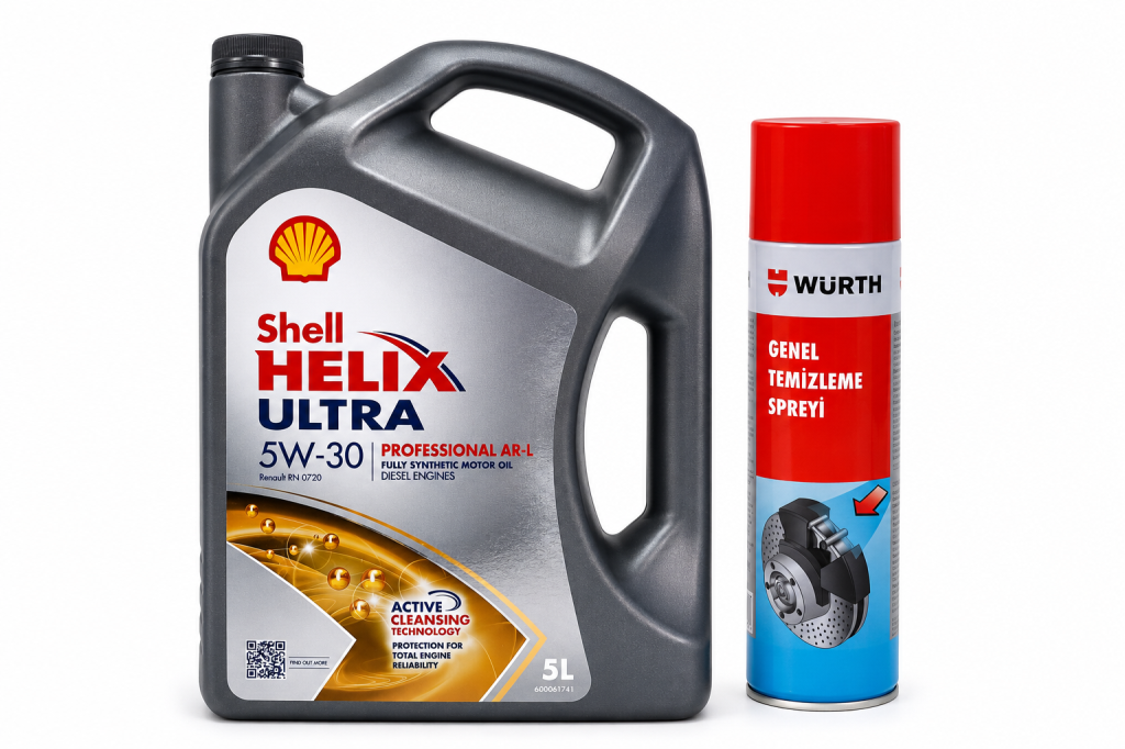 SHELL HELİX ULTRA PRO ARL 5W-30 5 Litre + Würth Balata Spreyi 500 ml