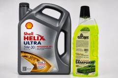SHELL HELİX ULTRA PRO ARL 5W-30 5 Litre + Oto Şampuan 1000 ml