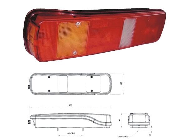 Çerkez STOP LAMBASI CAMI SAG - SOL VOLVO FH 05> / FM 05> / E BELGELI
