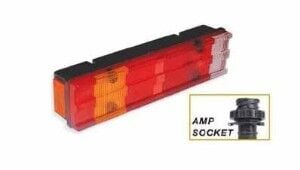 Çerkez STOP LAMBASI KANALLI SAG AMP SOKETLI PLAKASIZ MERCEDES ATEGO I-II / AXOR  / KISA TIP 470mm / 7 FONKS