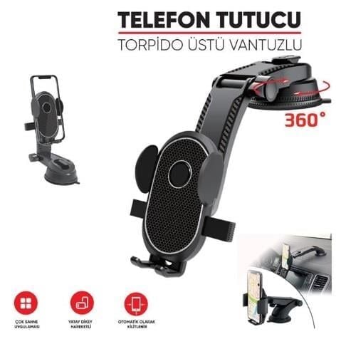 CARUB TELEFON TUTUCU AYARLI CARBON VANTUZLU