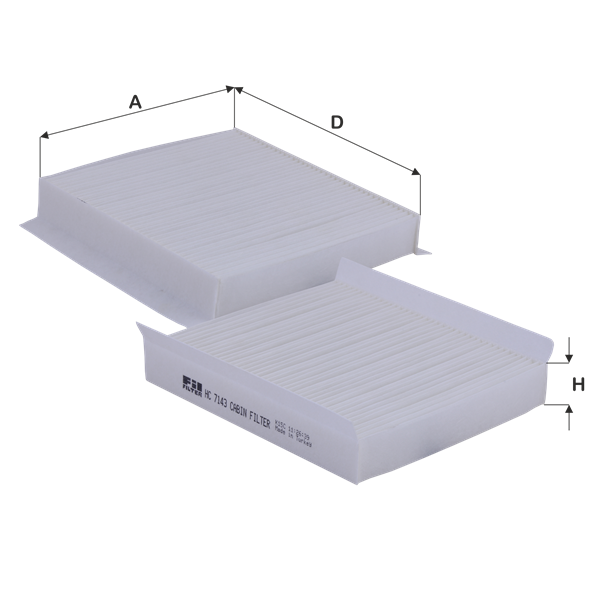 FİL HC7143 POLEN FİLTRESİ FİORİNO DOBLO LİNEA EGEA NEMO COMBO BİPPER SWİFT