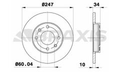 Braxis ON FREN DISK AYNASI P106 P206 P306 P205 P405 P309 ZX C15 SAXO 1.4 1.6 94>96>96