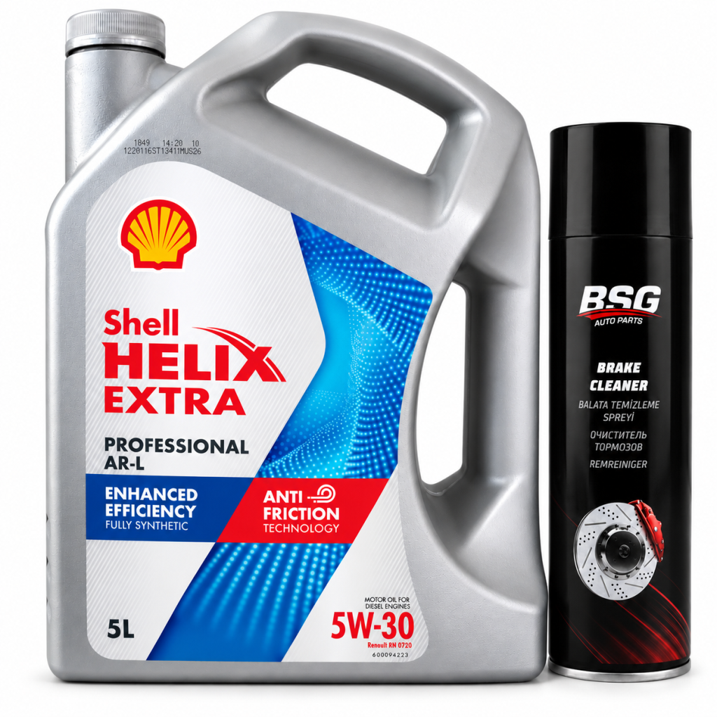 SHELL HELİX EXTRA PRO ARL 5W-30 3 5 Litre + Balata Spreyi 500 ml