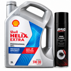 SHELL HELİX EXTRA PRO ARL 5W-30 3 5 Litre + Balata Spreyi 500 ml