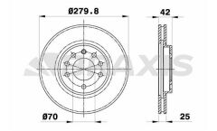 Braxis ON FREN DISK AYNASI 5 BIJON ASTRA G ASTRA H CORSA C MERIVA A