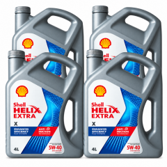 SHELL HELİX EXTRA X MOTOR YAĞI 5W-40 4 X 4 Litre