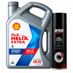 SHELL HELİX EXTRA X MOTOR YAĞI 5W-40 4 Litre + Balata Spreyi 500 ml