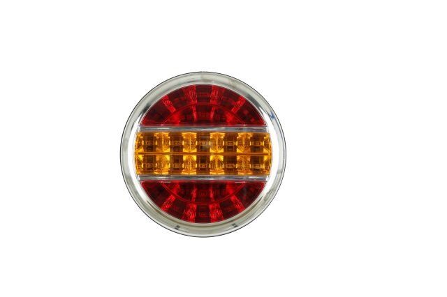 Ceray STOP LAMBASI HAMBURGER KROM TIP 24V LED SARI-KIRMIZI