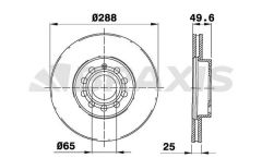 Braxis ON FREN AYNASI CADDY III 1,4 / 1,6 / 1,9TDI,2,0SDI A3 1,6 / 1,6 FSI 1,9TDI 2,0FSI 2,0TDI 05 / 03>