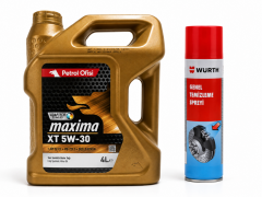 PETROL OFİSİ MAXİMA XT 5W-30 4 Litre + Würth Balata Spreyi 500 ml