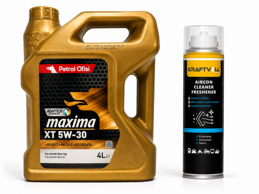 PETROL OFİSİ MAXİMA XT 5W-30 4 Litre + Klima Bombası 200 ml