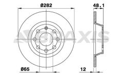 Braxis ARKA FREN DISK AYNASI GOLF V JETTA PASSAT 1.4TSI / 1.6 / 2.0 16V 01 / 04