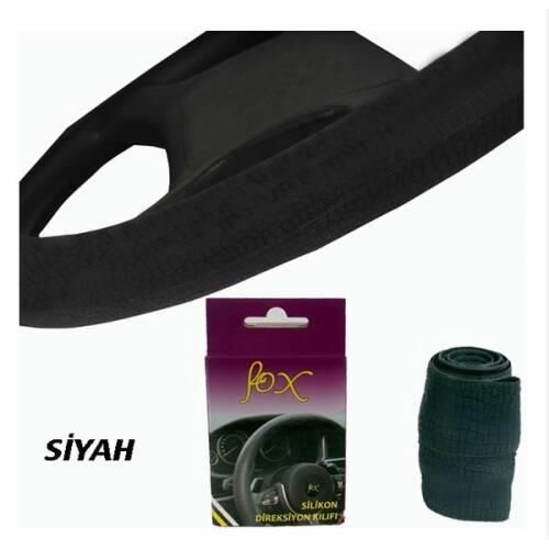 FOX DİREKSİYON KILIFI SİLİKON SİYAH