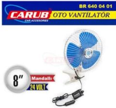 CARUB VANTİLATÖR 8'' 24V  MANDALLI