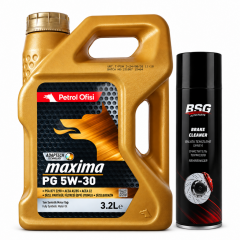 PETROL OFİSİ MAXİMA PG 5W-30 3.2 Litre + Balata Spreyi 500 ml