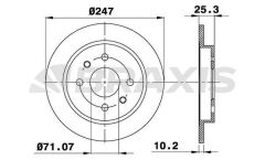 Braxis ARKA FREN DISK AYNASI P106 P206 P306 XSARA XSARA II ZX SAXO 1.8 2.0 2.0I 2.0GTI (HAVA SOGUTMASIZ)