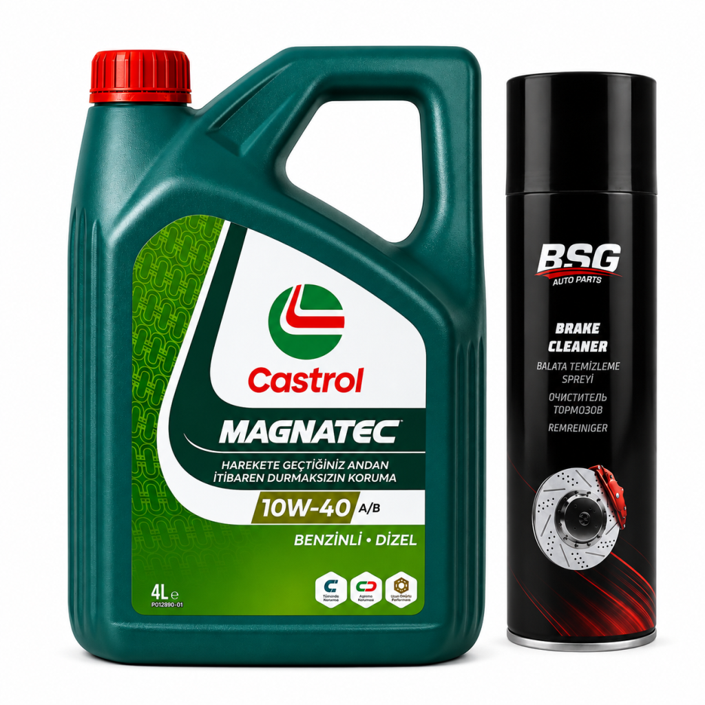 CASTROL 10W-40 A3/B4 MAGNATEC 4 Litre + Balata Spreyi 500 ml