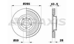 Braxis ON FREN DISK AYNASI C8 P807 EXPERT II JUMPY II SCUDO II DW10 (2.0 HDI 8V) 00>