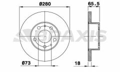 Braxis ON FREN DISK AYNASI DUCATO BOXER JUMPER 14Q (15 JANT) 94>02 HAVA SOGUTMASIZ