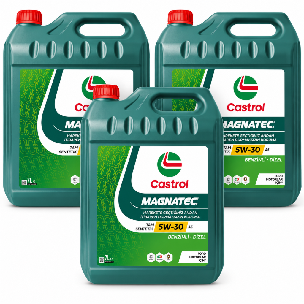 CASTROL MOTOR YAĞI MAGNATEC 5W-30 A5 3 X 7 Litre