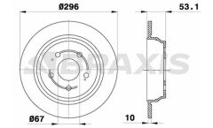 Braxis FREN DISKI ARKA VIANO W639 03> VITO W639 03>
