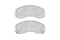 Braxis ON FREN BALATASI BONGO 97-> K2500 02-> K2700 98-> ASIA HI-TOPIC 93-99
