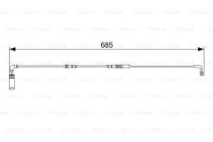 Bosch BALATA FISI ARKA BMW E60 E61 E63