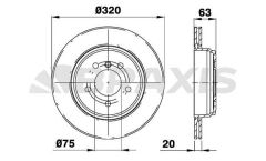 Braxis FREN DISKI ARKA BMW E60