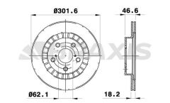 Braxis ON FREN AYNASI HAVALI TOYOTA RAV 4 96-00 (302X5)