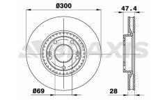 Braxis ON FREN DISK AYNASI IX35 10> SONATA 05> TUCSON 08> RIO 11> 1.4 SPORTAGE 04> I40 11> 300MM