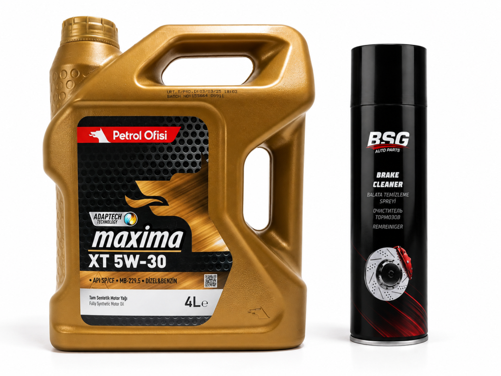 PETROL OFİSİ MAXİMA XT 5W-30 4 Litre + Balata Spreyi 500 ml