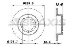 Braxis FREN DISKI ARKA RANGE DEFENDER 87-16 DISCOVERY 1 89-98 RANGE ROVER CLASSIC
