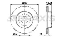 Braxis ON FREN DISK AYNASI NISSAN MICRA MK2 1.0I 1.5D