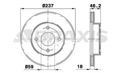 Braxis ON FREN DISK AYNASI NISSAN MICRA MK2 1.0I 1.5D