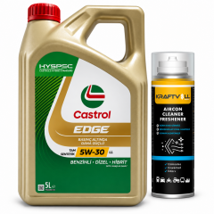 CASTROL EDGE MOTOR YAĞI 5W-30 5 Litre + Klima Bombası 200 ml