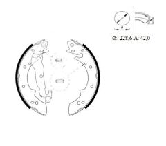 Braxis ARKA FREN BALATASI PABUC R21 CONCORDE P305 P405