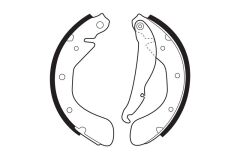 Braxis ARKA FREN BALATASI PABUC INCE TIP CORSA B ASTRA F