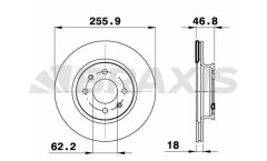 Braxis ON FREN DISK AYNASI HAVALI HYUNDAI I20 2012-> (256X4)