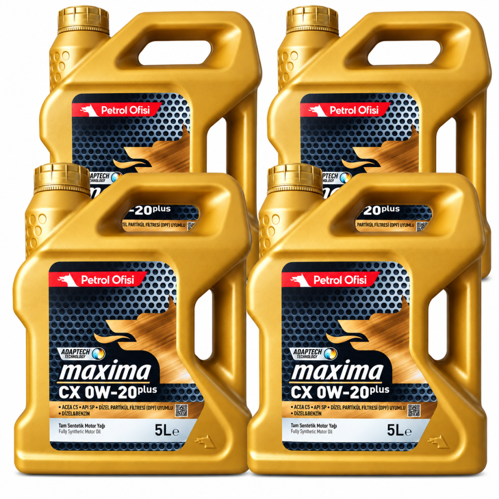 PETROL OFİSİ MOTOR YAĞI MAXİMA CX 0W-20 PLUS 4 X 5 Litre