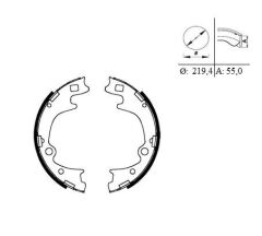 Braxis ARKA FREN BALATASI PABUC H100 KAMYONET 2004-> BONGO K2500 2004->