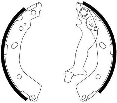 Braxis ARKA FREN BALATASI KAMPANA TIP PABUC HYUNDAI GETZ 2002->