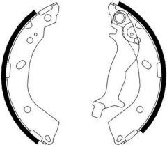 Braxis ARKA FREN BALATASI KAMPANA TIP PABUC HYUNDAI GETZ 2002->