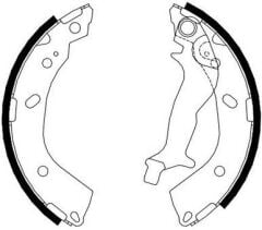 Braxis ARKA FREN BALATASI KAMPANA TIP PABUC HYUNDAI GETZ 2002->