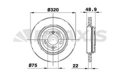 Braxis FREN DISKI ARKA HAVALI BMW E46 99>05