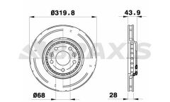Braxis ON FREN AYNASI RENAULT LAGUNA III 08>15 GRAND SCENIC III 09> TALISMAN 15> MEGANE IV 15> 1.6 DCI 2.0