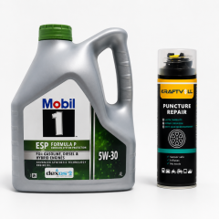 MOBİL 1 ESP FORMULA P DEXOS2 DPF MOTOR YAĞI 5W-30 4 Litre + Lastik Tamir Kiti 400 ml